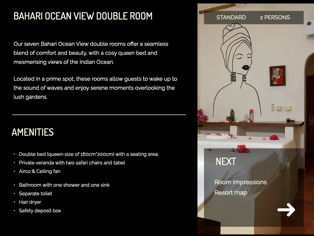 Bahari Room Details